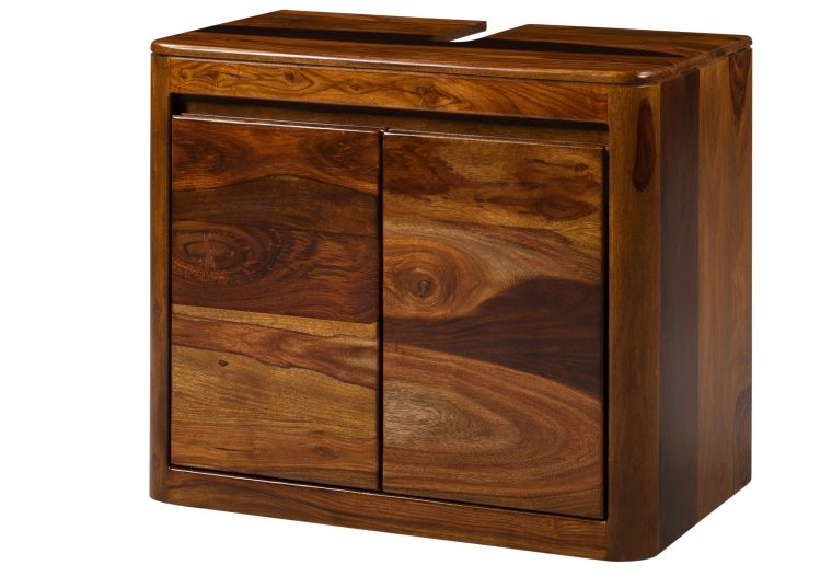 Mobile lavabo in legno di palissandro 70x40x60 laccato noce TORONTO #316