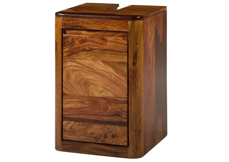 Mobile lavabo in legno di palissandro 40x40x60 laccato noce TORONTO #319