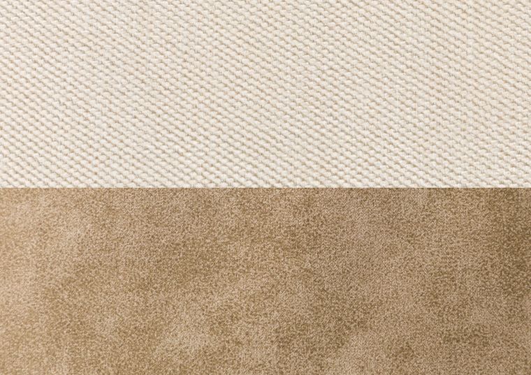 Campione di tessuto 10x10 Poliestere marrone chiaro / beige per la sedia girevole FABIAN #112