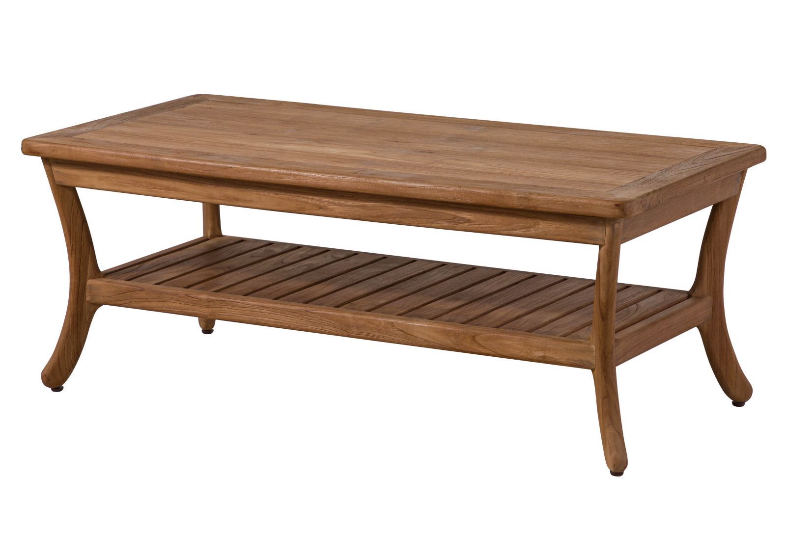 tavolino da salotto in legno di Teak 120x60x45 naturale grezzo BUTON #107