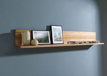 MiCasa Italia. Mensole a Muro 2 pz 80 cm in Legno Massello di Mango Grezzo