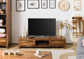 TEKEET Home Arredamento Mobile TV 60x35x35 cm dimensioni Legno massello di  pino