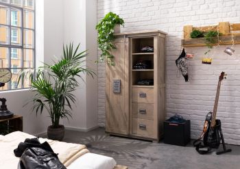 QHCS Armadio Portatile Armadio di Stoffa Armadio Camera da Letto Tessuto  Semplice Assemblaggio Semplice Tessuto in Legno Massello Semplice  Dormitorio