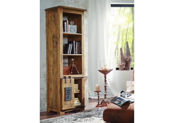 Scaffale basso in legno massello Libreria multistrato con cassetto, ripiano  dal pavimento al soffitto for soggiorno Camera da letto Scaffale YIJIAN  (Size : 80x28.5x83cm log color) : : Casa e cucina